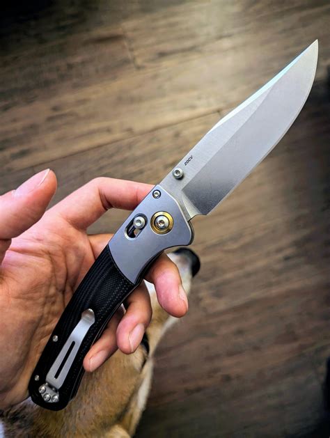 Is 4" too big? Love how solid it feels in hand, this thing is a beast - Benchmade Crooked River ...