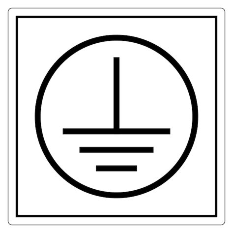 Earth Ground Sign Reflective Sign 的图像结果