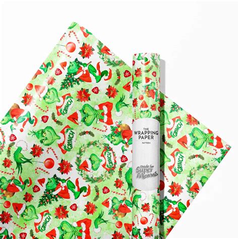 Grinch Coloring Wrapping Paper