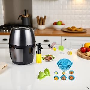 Buy 6 Pcs Silicone Air Fryer Liners | Reusable Non Stick Tray Pot ...