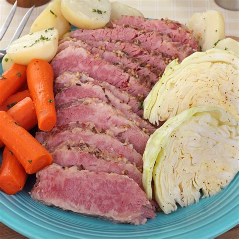 Traditional Irish Food Corned Beef And Cabbage Corn Beef With