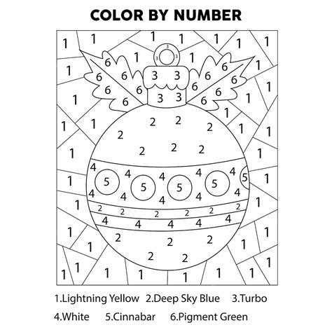 Premium Vector | Christmas Color by Number Coloring Page - Christmas ...