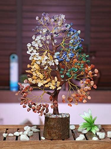 Buy HindCraft 7 Chakra Tree - Crystal Tree - Chakra Stones - Money Tree ...