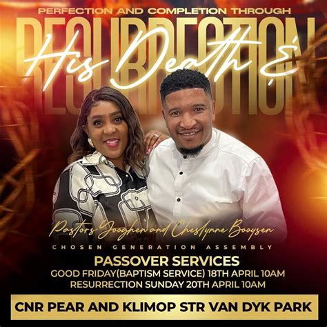 Passover Perfection & Completion Services, Cnr Pear and Klimop street ...