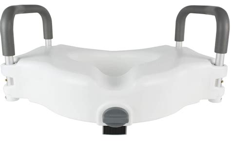 DIALDRCARE Elevated Portable Raised Toilet Seat With Padded Arms ...