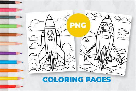 Rocketship Coloring Page Printable [2025]