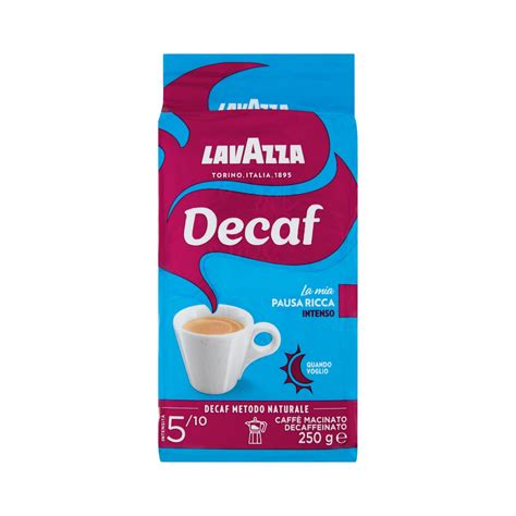 LavAzza Caffè Dek Intenso Ground 250g - Robusta Taste Without Caffeine ...