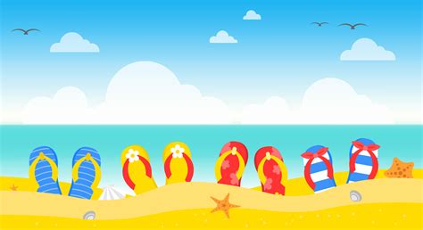 Summer vacation, Summer beach poster vector illustration 558995 Vector ...
