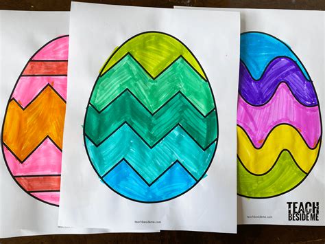 40 Easter Egg Template Designs (Free PDF Printables) - Simply Love Coloring
