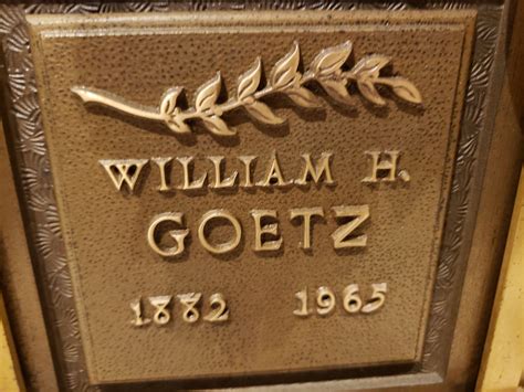 William H Goetz (1882-1965) – Memorial Find a Grave
