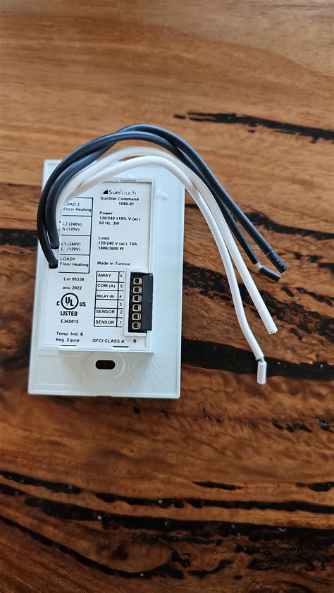 Heated floor thermostat(boiler) replacement : r/thermostats