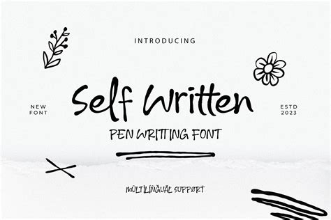 Self Written Font by Lettermine · Creative Fabrica