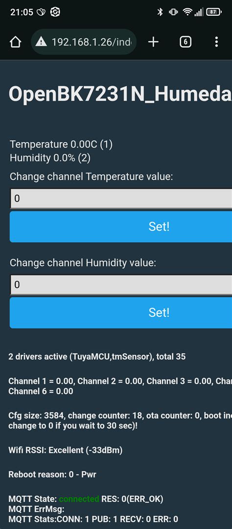 [BK7231N] [CB3S] [AHT20] TH01 Generic Temperature and Humidity Sensor ...