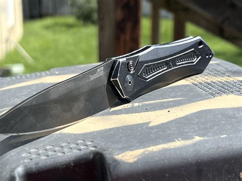 Showing off my Kershaw Launch 6 after 5.5 years of daily carry and use ...