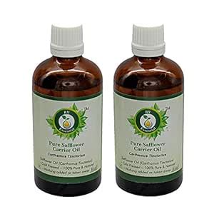 Buy R V Essential Pure Safflower Carrier Oil (100ml+100ml) Pack of Two ...