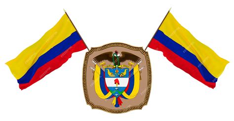 Bandera y escudo de armas de Colombia Fondo para editores y diseñadores ...