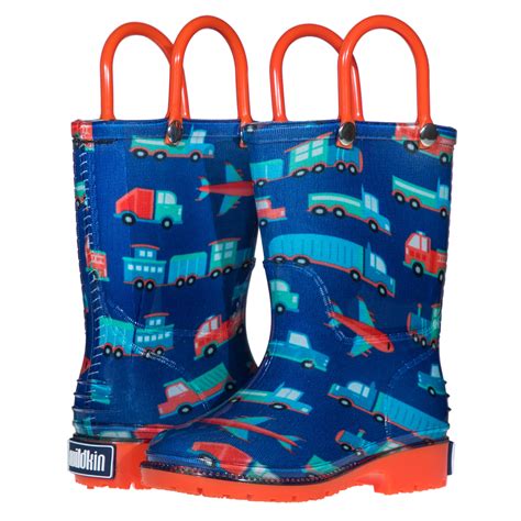 Wildkin Kids Rain Boots for Boys and Girls (Transportation) - Walmart.com