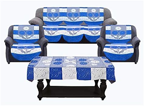 Buy Croox 5 Seater Sofa Cover with 1 Center Table Cover Online at Low ...