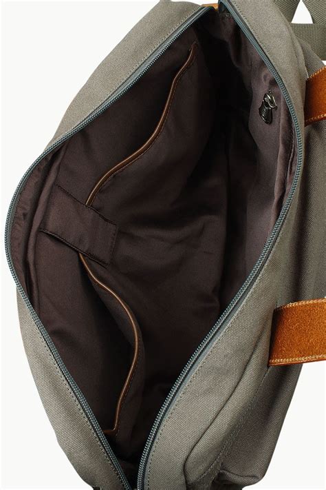 Buy Online Genuine Leather with DyedMoss Green Canvas Laptop Bags for ...