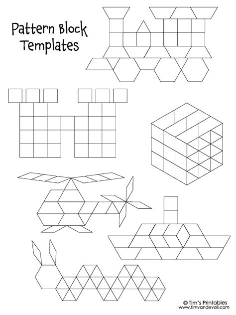 Image result for Pattern Block Designs