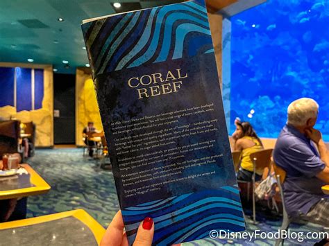 Menu UPDATES Hit Coral Reef Restaurant in EPCOT | the disney food blog