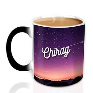 Buy Hot Muggs Ceramic Personalised Name Chirag Magic Mug, 315ml Online ...