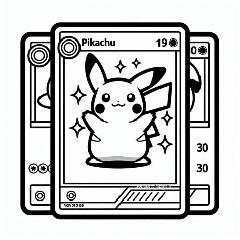 Pikachu Pokemon Card Coloring - Play Free Coloring Game Online