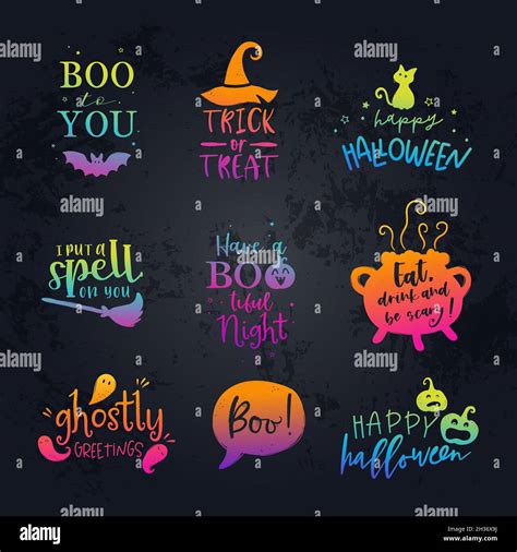Cute Halloween Sayings For Invitations Spooky Sayings Stock