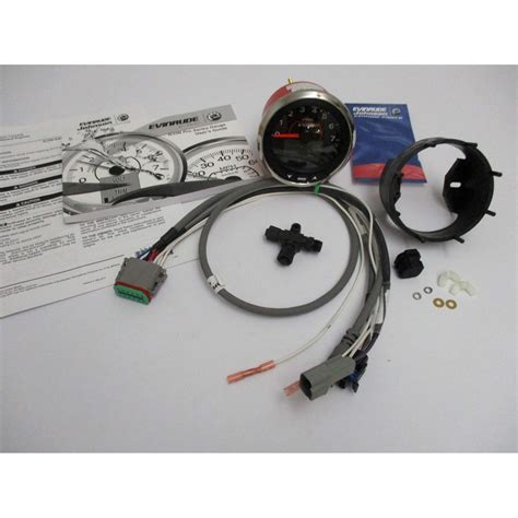 Buy Evinrude Etec New Icon Tach Pro Tachometer Kit 4" Black 7000 RPM ...