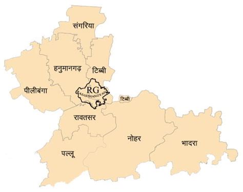 Rajasthan Map -RajasthanGyan