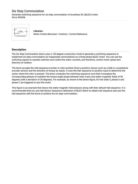 Image result for 6 Step Commutation Waveform