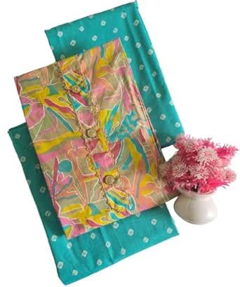 Buy Modern Super Women's Cotton Printed Dress Material with Cotton ...