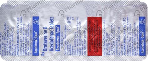 Aceclotrue Spas Strip Of 10 Tablets: Uses, Side Effects, Price & Dosage ...