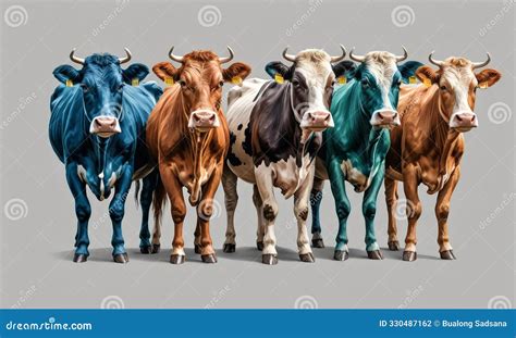 A Group Of Cows, Lambs And Giraffes Behind Of A Wooden Signboard ...