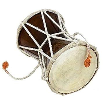 Aone India Damaru Indian Folk Percussion Musical Instrument 4.75 Inches ...