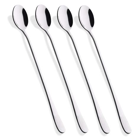 Buy Hiware 9 Inch Long Handle Iced Tea Spoon, Coffee Mixing Spoon,Ice ...