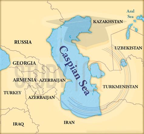 Caspian sea, Map, Bordering Countries, Geographical Features
