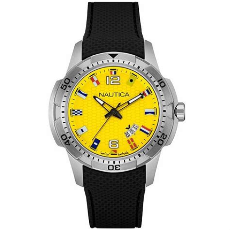 Nautica Sports Analog Yellow Dial Men's Watch - NAI13516G : Amazon.in ...
