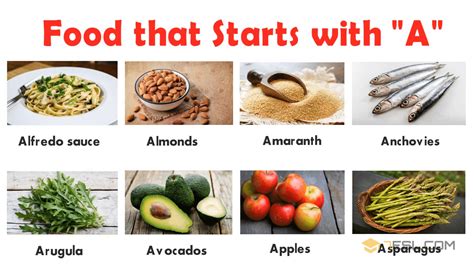 Types Of Food A-Z at Desmond Kelley blog