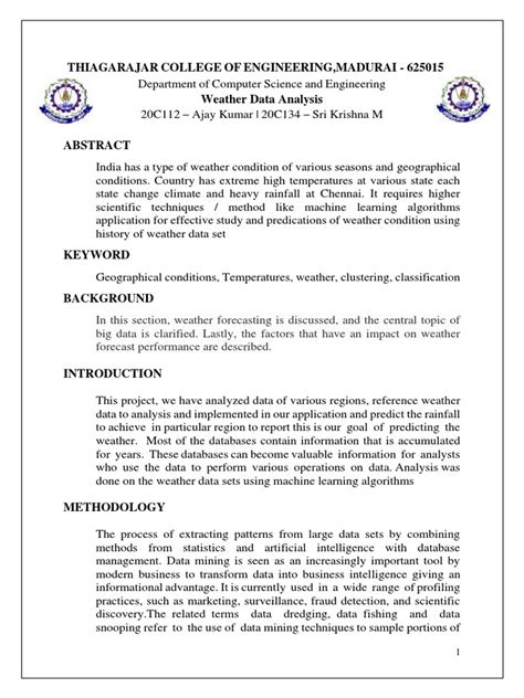 Image result for Weather Data Analysis