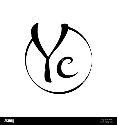 Modèle de vecteur de logo YC Letter. Illustration vectorielle de la ...