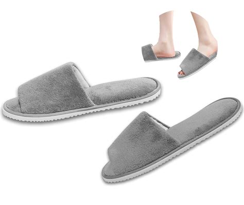 Buy Fineget Open Toe Slippers for Guests Men Women Travel Indoor House ...