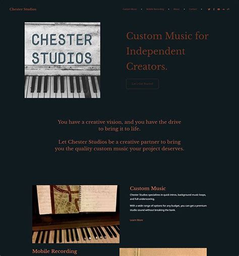 Image result for Personal Music Portfolio Website HTML CSS JavaScript and Nice Background