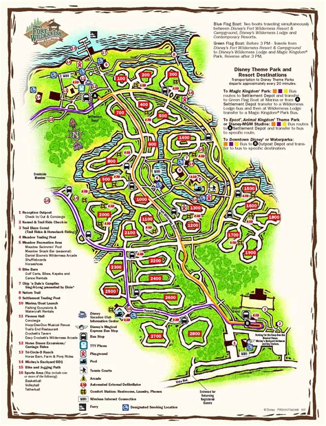 Fort Wilderness Resort Map