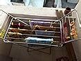 LiMETRO STEEL Stainless Steel Foldable Cloth Dryer Stand Double Rack ...