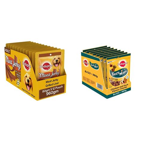 Buy Pedigree Meat Jerky Treats for Adult Dogs, Grilled Liver Flavour ...