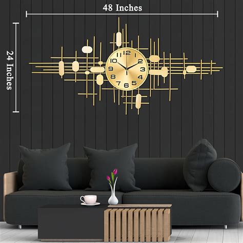 Tempus Terrificus Metal Wall Art Clock & Panel | Dekor Company
