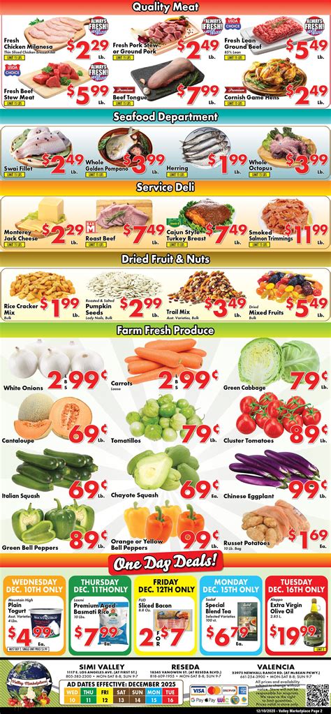 Weekly Ad — Valley Marketplace