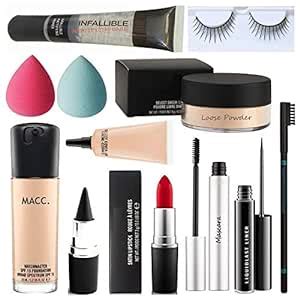 EAGLEHUNT Macc. Matchmaster foundation, infallible primer, eyelashes, 2 ...