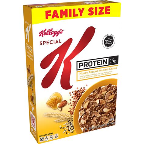 Buy Kellogg's Special K Protein, Breakfast Cereal, Honey Almond Ancient ...